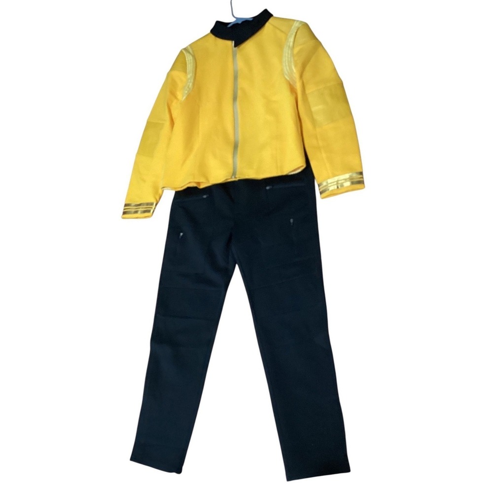 CoserMart Star Trek Command Uniform Yellow Jacket Black Pants Cosplay Set Mens L